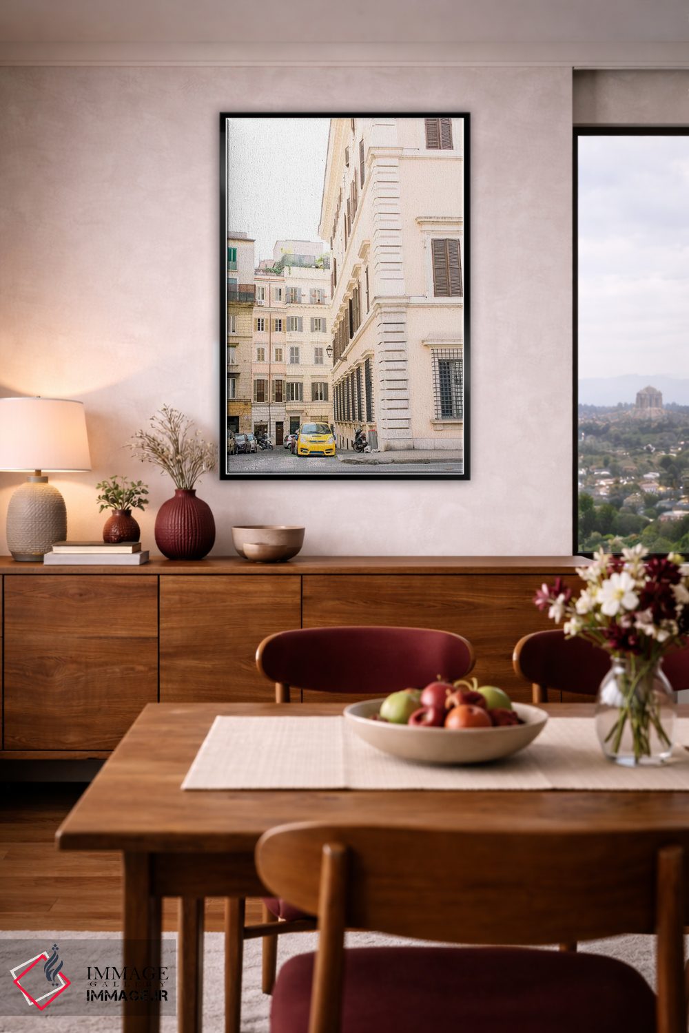 تابلو دکوراتیو Italy,خیابان های رم، ایتالیا اثر لاولی لیتل هوم کو - D5B
