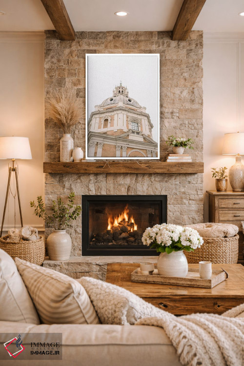 تابلو دکوراتیو Rome, Italy,گنبد، رم، ایتالیا اثر لاولی لیتل هوم کو - D1W