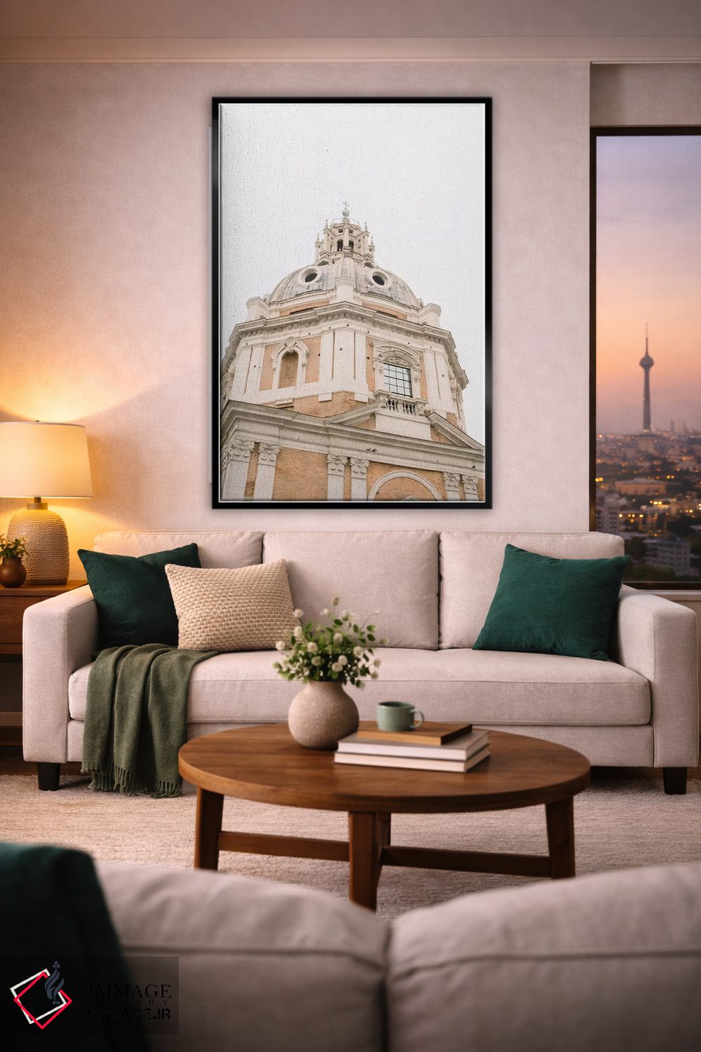 تابلو دکوراتیو Rome, Italy,گنبد، رم، ایتالیا اثر لاولی لیتل هوم کو - D2B