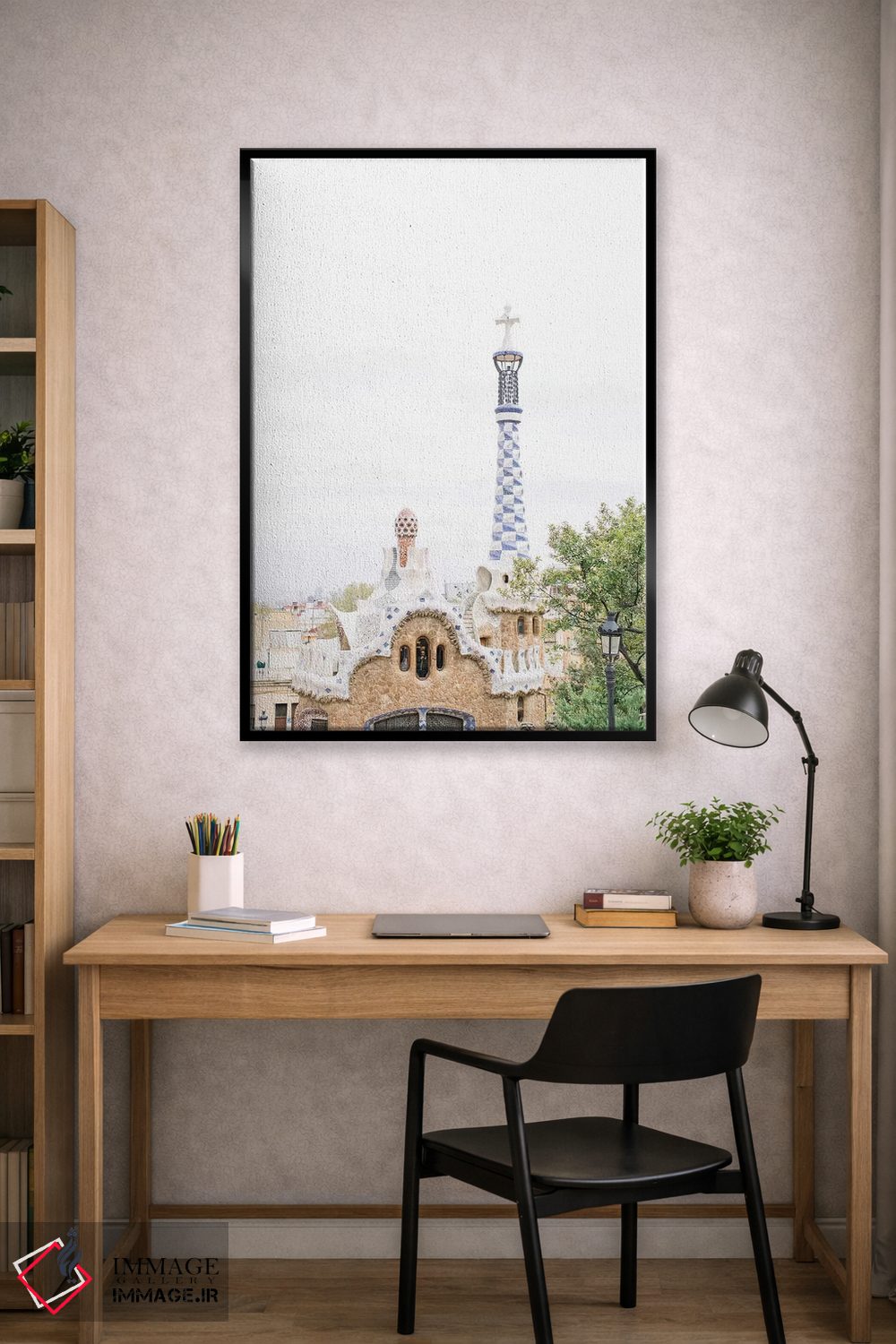 تابلو دکوراتیو Park Güell, Barcelona, Spain,آثار گائودی، پارک گوئل… اثر لاولی لیتل هوم کو - D1B