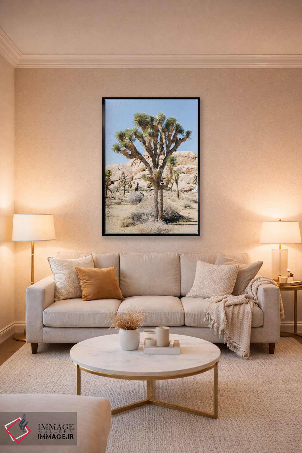 تابلو دکوراتیو Joshua Tree, California,منظر بیابانی شماره ۵، جاشوا ت… اثر لاولی لیتل هوم کو - D4B