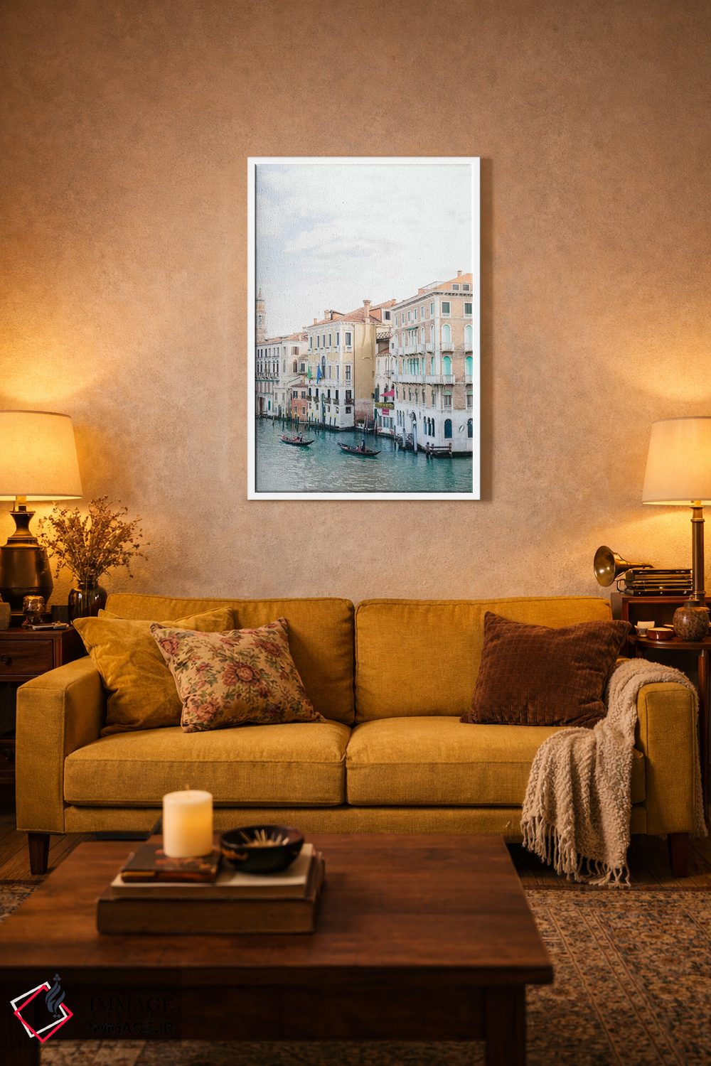 تابلو دکوراتیو Venice, Italy,گوندولاها کنار کانال، ونیز، ایتالیا اثر لاولی لیتل هوم کو - D2W