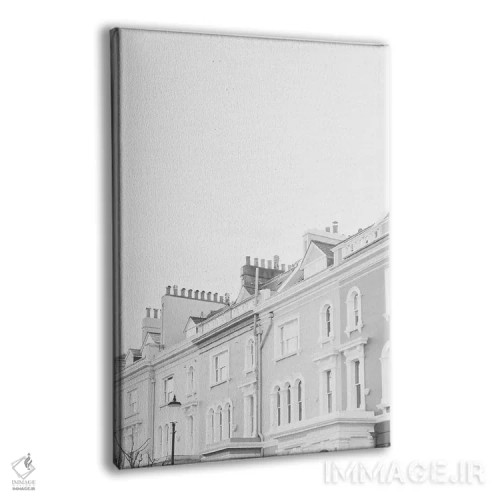 تابلو دکوراتیو London, England In Black & White,پشت بام های ناتینگ ه… اثر لاولی لیتل هوم کو - نمای پرسپکتیو محصول