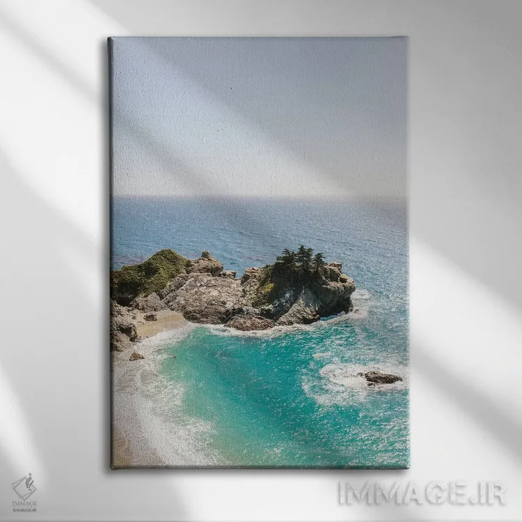 تابلو دکوراتیو Big Sur, California,ساحل آبشار مک وی II، بیگ سور، کال… اثر لاولی لیتل هوم کو - نمای روبهرو روی دیوار