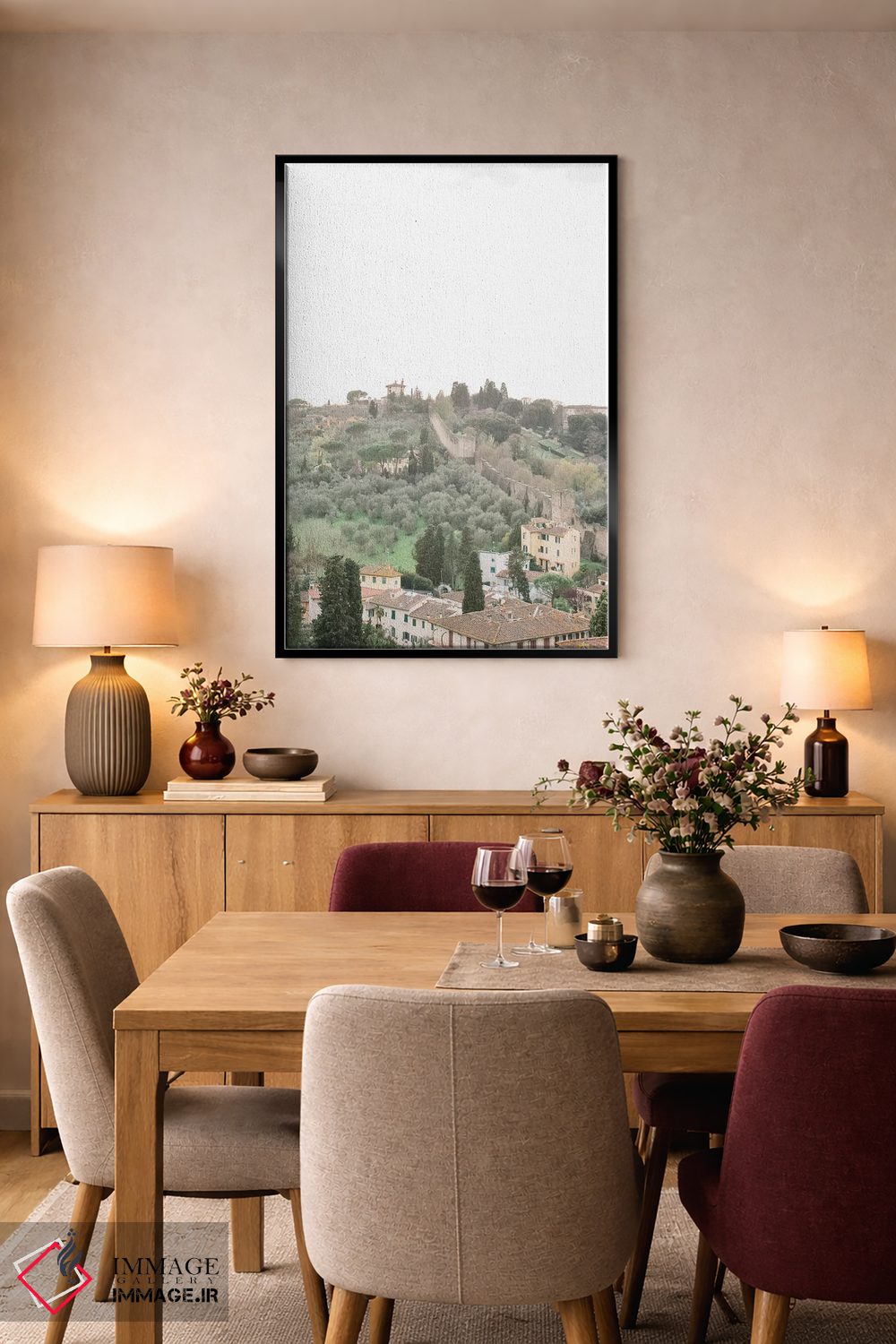 تابلو دکوراتیو Tuscany, Italy,روستا و حومه شماره ۳، توسکانی، ایتالیا اثر لاولی لیتل هوم کو - D5B