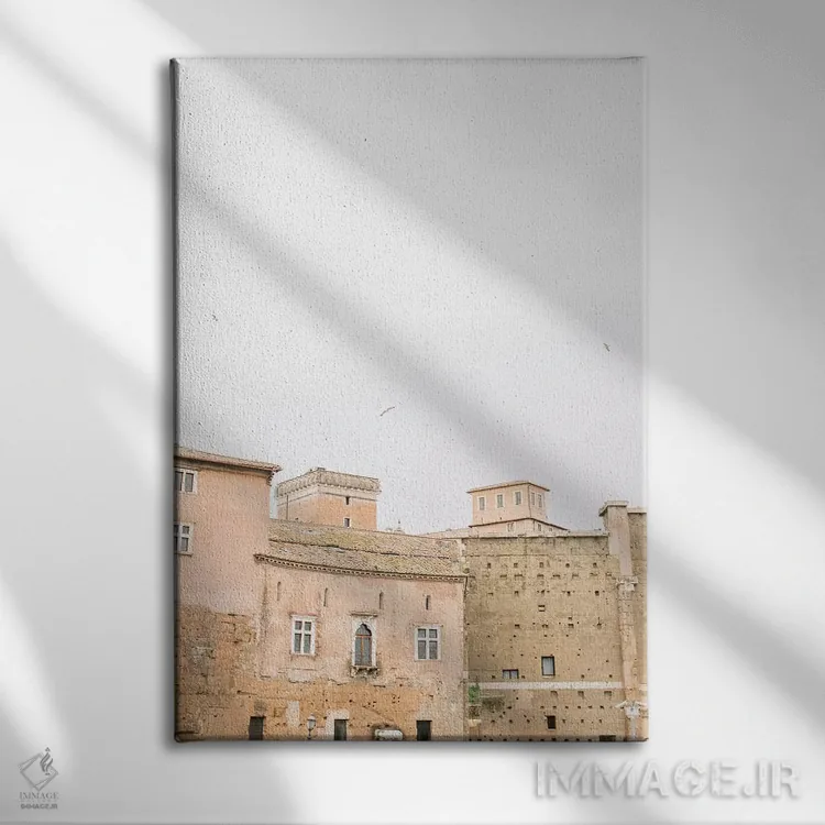 تابلو دکوراتیو Rome, Italy,پشت بام مینیمال I، رم، ایتالیا اثر لاولی لیتل هوم کو - نمای روبهرو روی دیوار