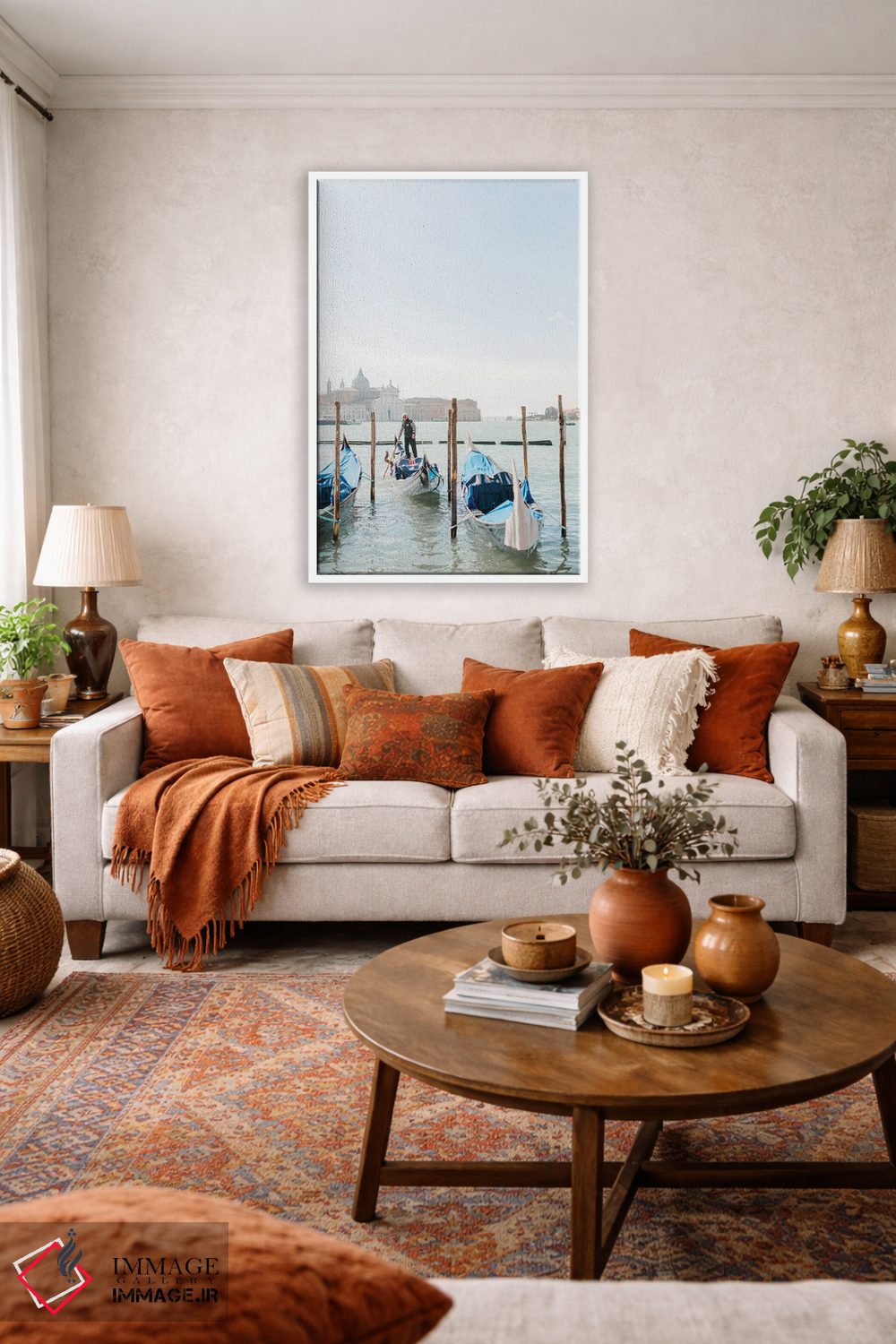 تابلو دکوراتیو Venice, Italy,گوندولاها، ونیز، ایتالیا اثر لاولی لیتل هوم کو - D1W