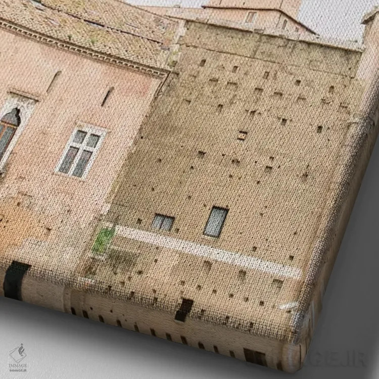 تابلو دکوراتیو Rome, Italy,پشت بام مینیمال I، رم، ایتالیا اثر لاولی لیتل هوم کو - نمای نزدیک بافت بوم