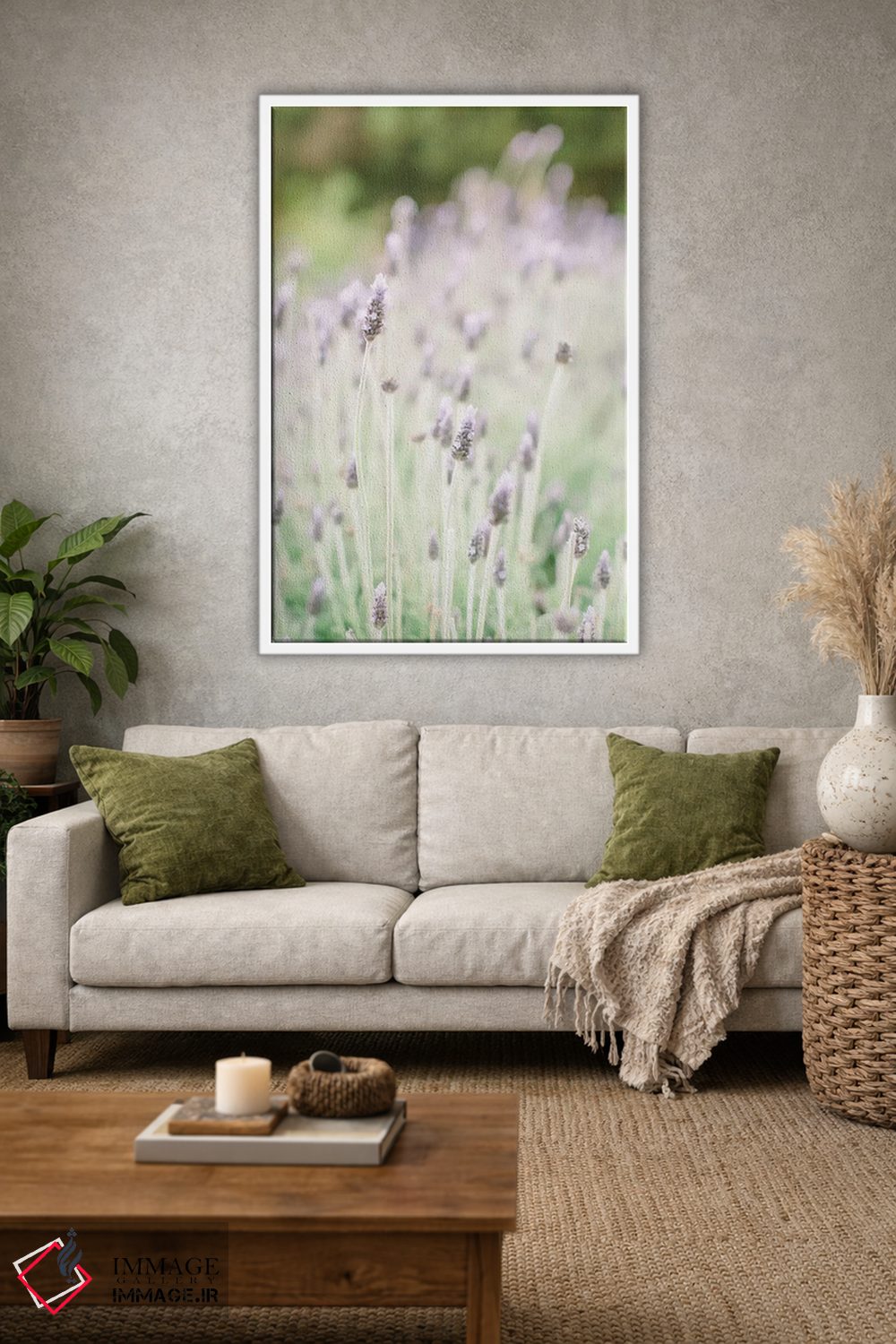 تابلو دکوراتیو Barcelona, Spain,اسطوخودوس، بارسلون، اسپانیا اثر لاولی لیتل هوم کو - D1W