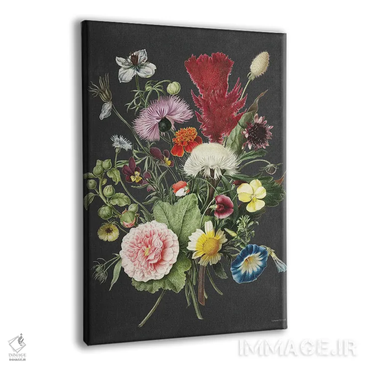 تابلو دکوراتیو دسته گل قدیمی اثر لترد اند لایند - نمای پرسپکتیو محصول