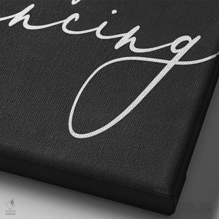 تابلو دکوراتیو این آشپزخانه برای رقصیدن است اثر لترد اند لایند - نمای نزدیک بافت بوم