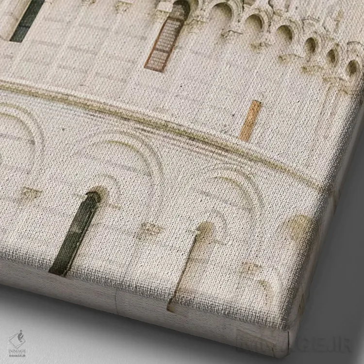 تابلو دکوراتیو Pisa, Italy,غسل تعمیدگاه پیزا، پیزا، ایتالیا اثر لاولی لیتل هوم کو - نمای نزدیک بافت بوم