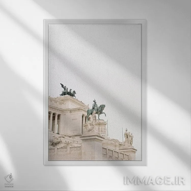 تابلو دکوراتیو Rome, Italy,بنای ملی، رم، ایتالیا اثر لاولی لیتل هوم کو - نمای قابدار سفید