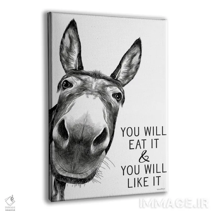 تابلو دکوراتیو تو آن را خواهی خورد اثر لترد اند لایند - نمای پرسپکتیو محصول