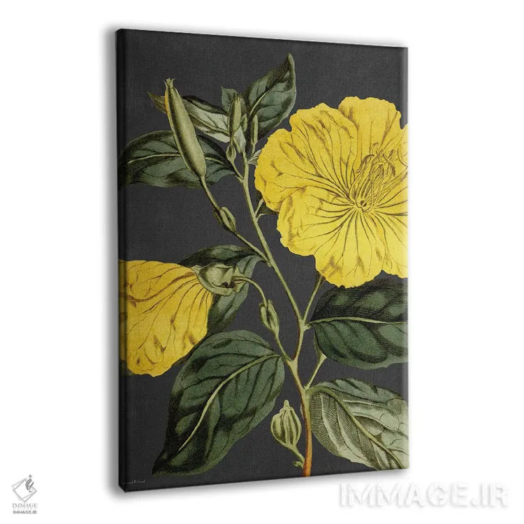 تابلو دکوراتیو پیچک زرد اثر لترد اند لایند - نمای پرسپکتیو محصول