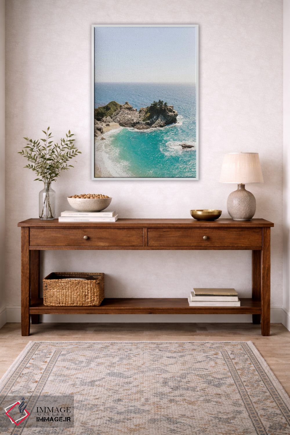 تابلو دکوراتیو Big Sur, California,ساحل آبشار مک وی II، بیگ سور، کال… اثر لاولی لیتل هوم کو - D1W