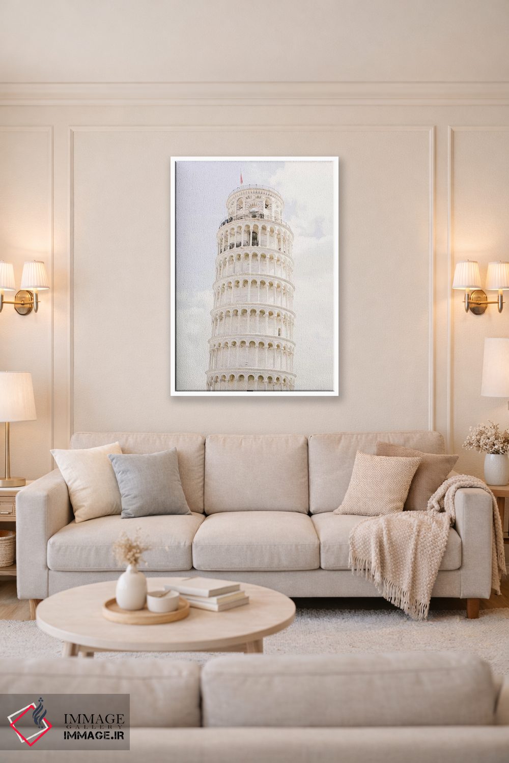 تابلو دکوراتیو Pisa, Italy,برج کج پیزا II، پیزا، ایتالیا اثر لاولی لیتل هوم کو - D3W