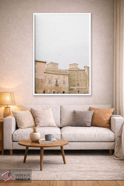 تابلو دکوراتیو Rome, Italy,پشت بام مینیمال I، رم، ایتالیا اثر لاولی لیتل هوم کو - D2W