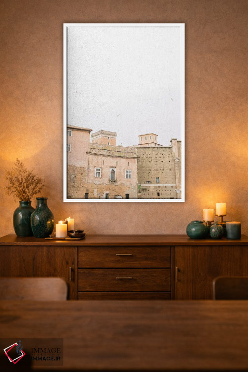 تابلو دکوراتیو Rome, Italy,پشت بام مینیمال I، رم، ایتالیا اثر لاولی لیتل هوم کو - D1W