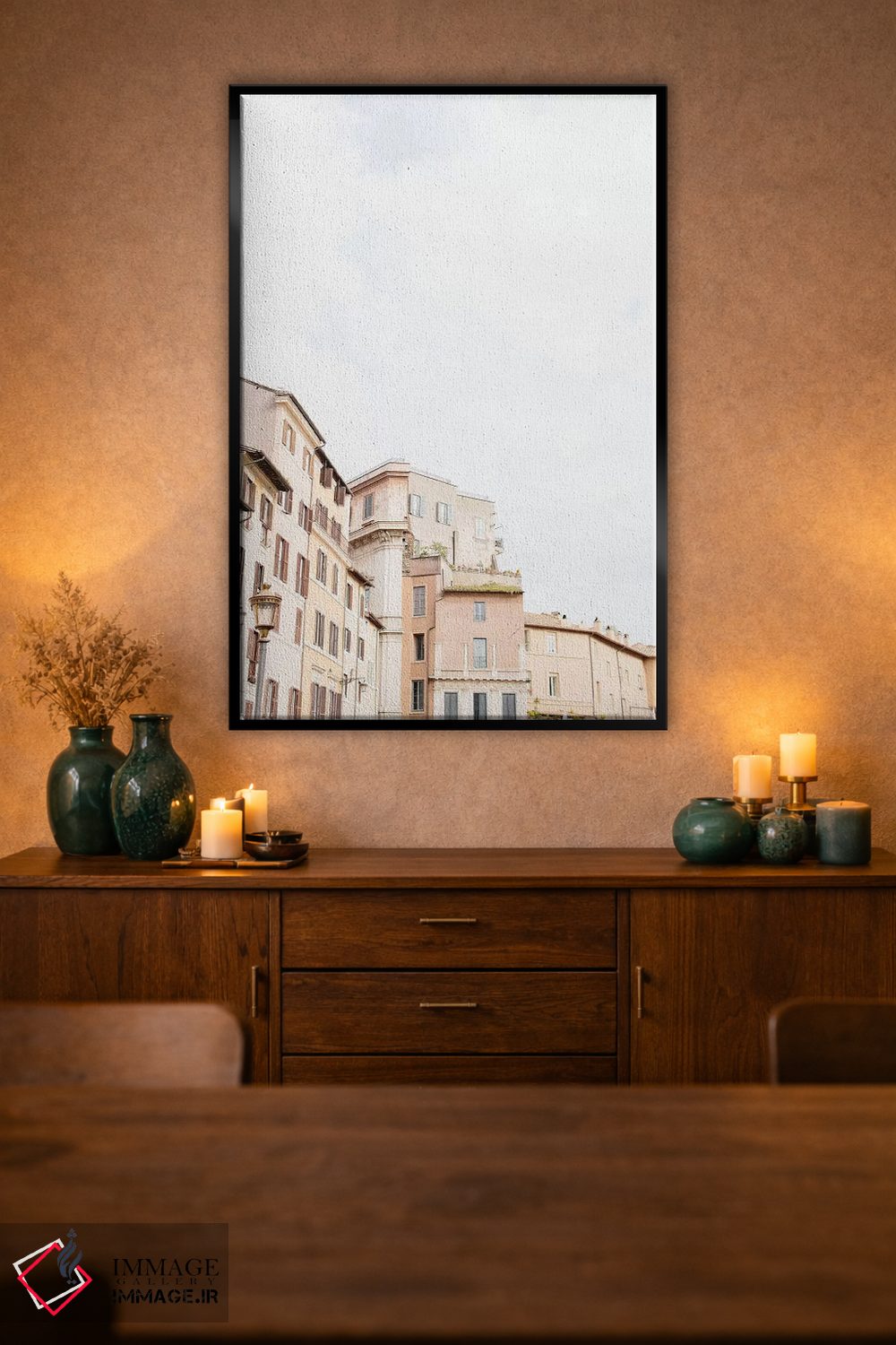 تابلو دکوراتیو Rome, Italy,پشت بام مینیمال II، رم، ایتالیا اثر لاولی لیتل هوم کو - D2B