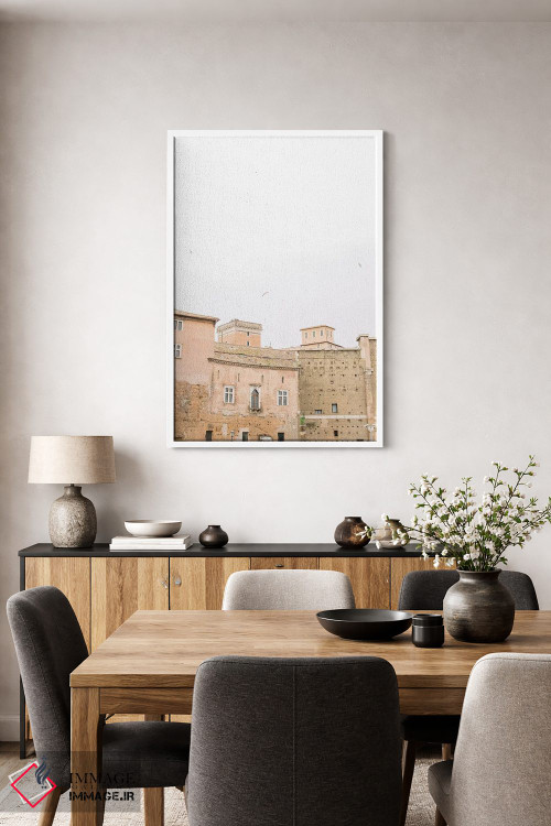 تابلو دکوراتیو Rome, Italy,پشت بام مینیمال I، رم، ایتالیا اثر لاولی لیتل هوم کو - D3W