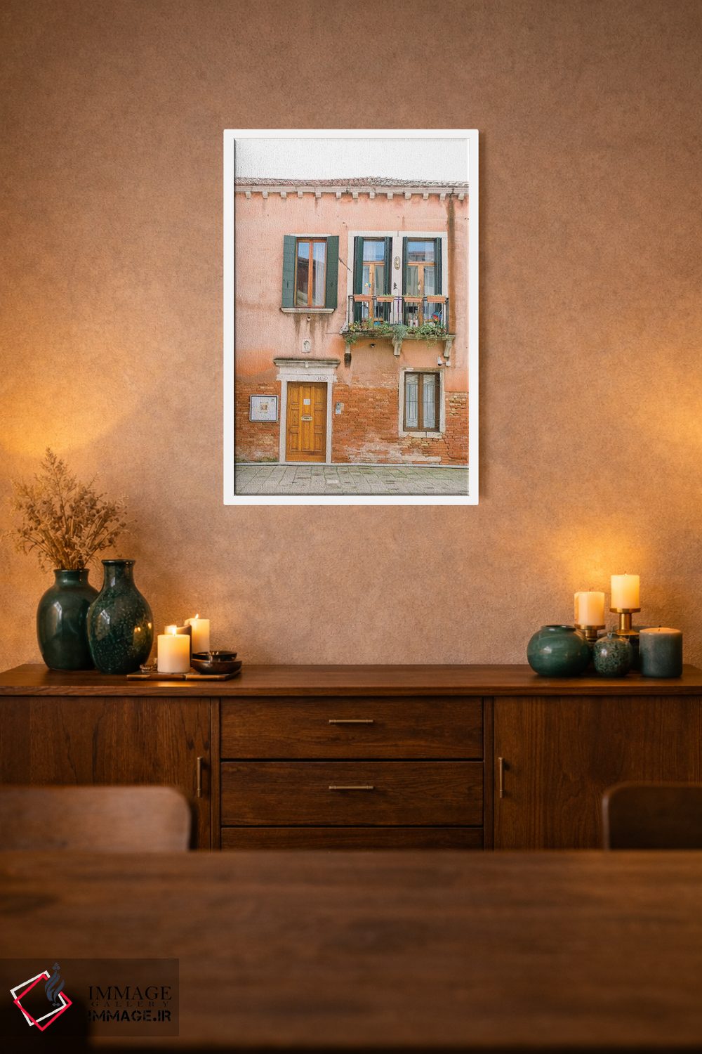 تابلو دکوراتیو Venice, Italy,ساختمان پاستلی، ونیز، ایتالیا اثر لاولی لیتل هوم کو - D2W