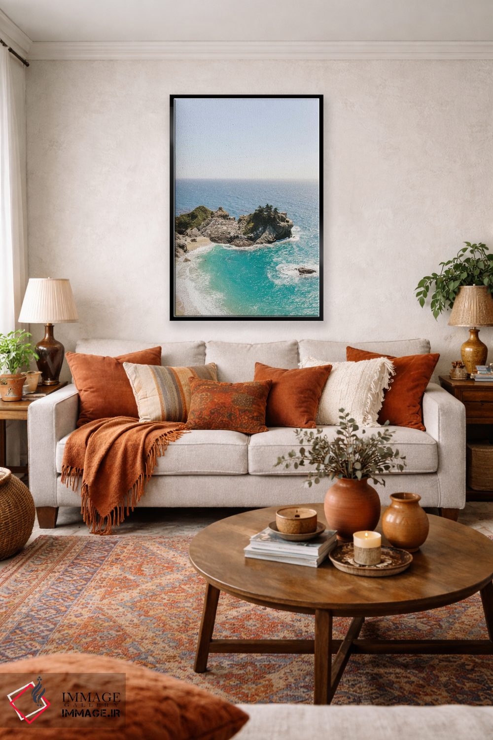 تابلو دکوراتیو Big Sur, California,ساحل آبشار مک وی II، بیگ سور، کال… اثر لاولی لیتل هوم کو - D3B