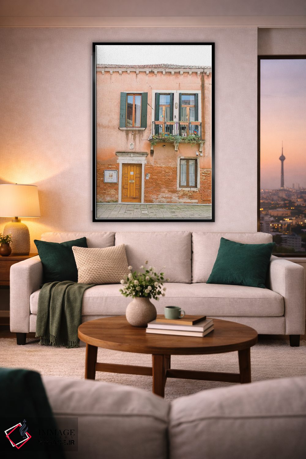 تابلو دکوراتیو Venice, Italy,ساختمان پاستلی، ونیز، ایتالیا اثر لاولی لیتل هوم کو - D3B