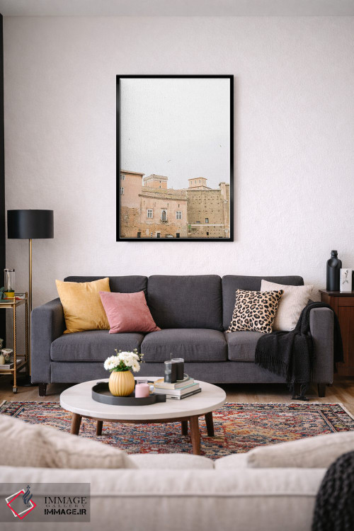 تابلو دکوراتیو Rome, Italy,پشت بام مینیمال I، رم، ایتالیا اثر لاولی لیتل هوم کو - D4B