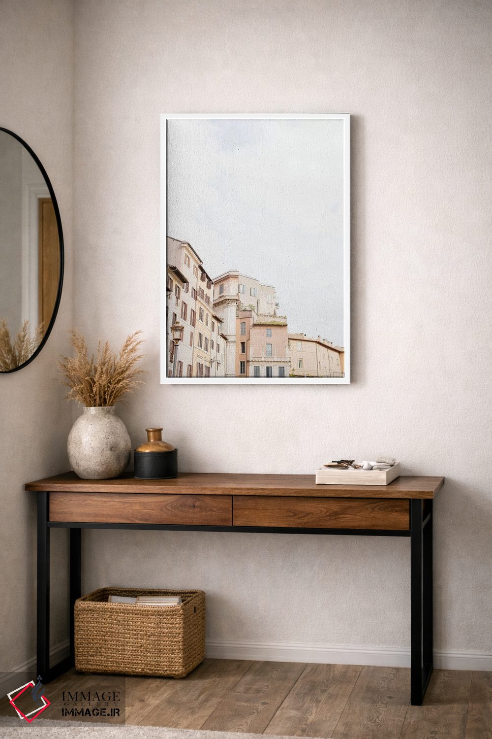 تابلو دکوراتیو Rome, Italy,پشت بام مینیمال II، رم، ایتالیا اثر لاولی لیتل هوم کو - D4W