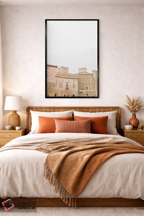 تابلو دکوراتیو Rome, Italy,پشت بام مینیمال I، رم، ایتالیا اثر لاولی لیتل هوم کو - D5B