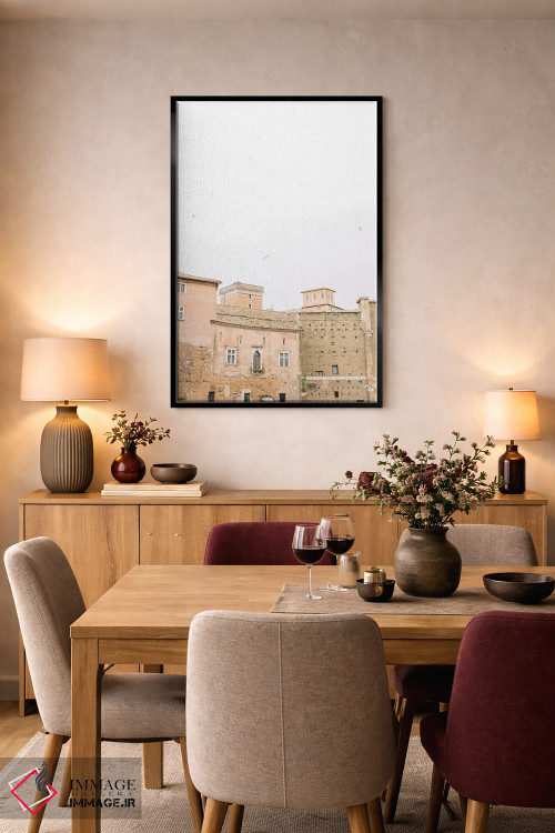 تابلو دکوراتیو Rome, Italy,پشت بام مینیمال I، رم، ایتالیا اثر لاولی لیتل هوم کو - D6B