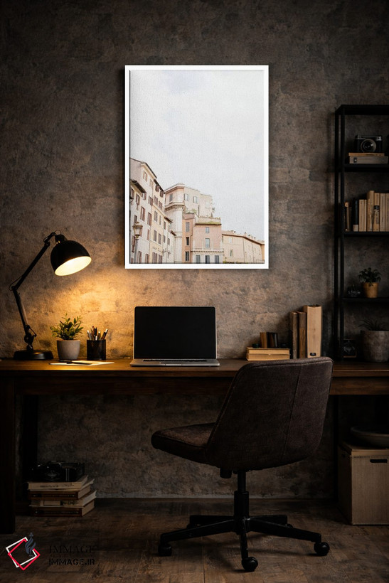 تابلو دکوراتیو Rome, Italy,پشت بام مینیمال II، رم، ایتالیا اثر لاولی لیتل هوم کو - D6W