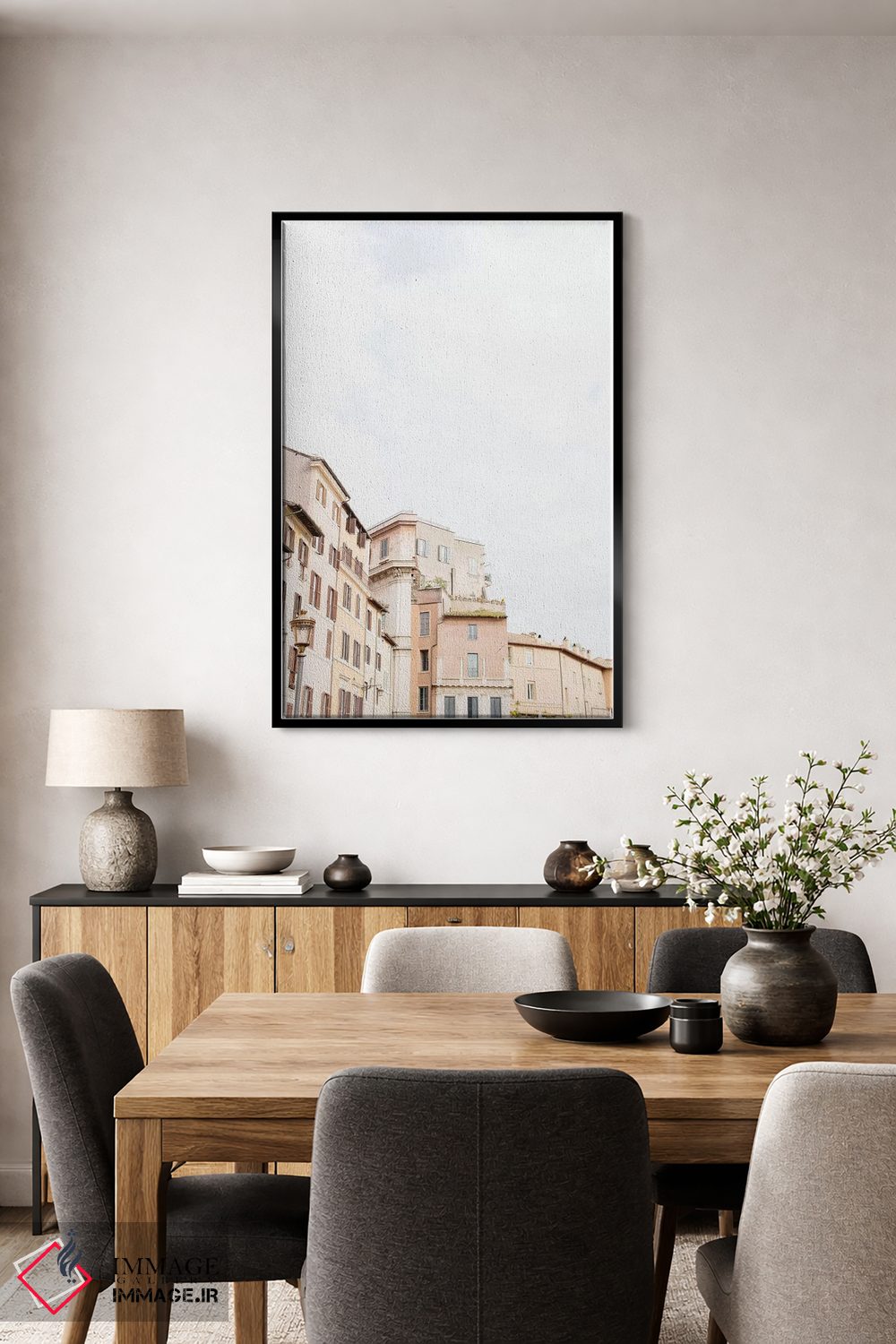 تابلو دکوراتیو Rome, Italy,پشت بام مینیمال II، رم، ایتالیا اثر لاولی لیتل هوم کو - D5B