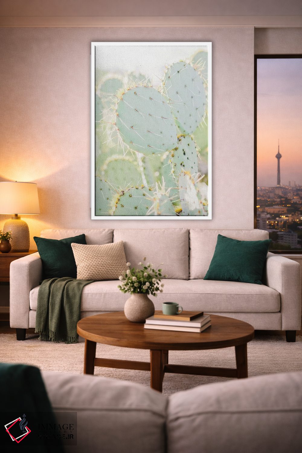 تابلو مدرن Tuscon, Arizona,انجیر کاکتی I، توسان، آریزونا اثر لاولی لیتل هوم کو - D1W