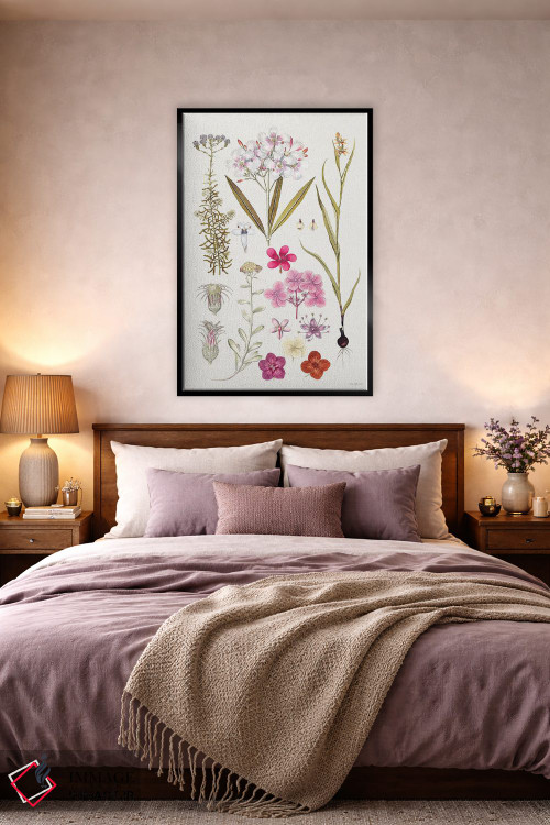 تابلو دکوراتیو مطالعه شکوفه های قدیمی اثر لترد اند لایند - D4B