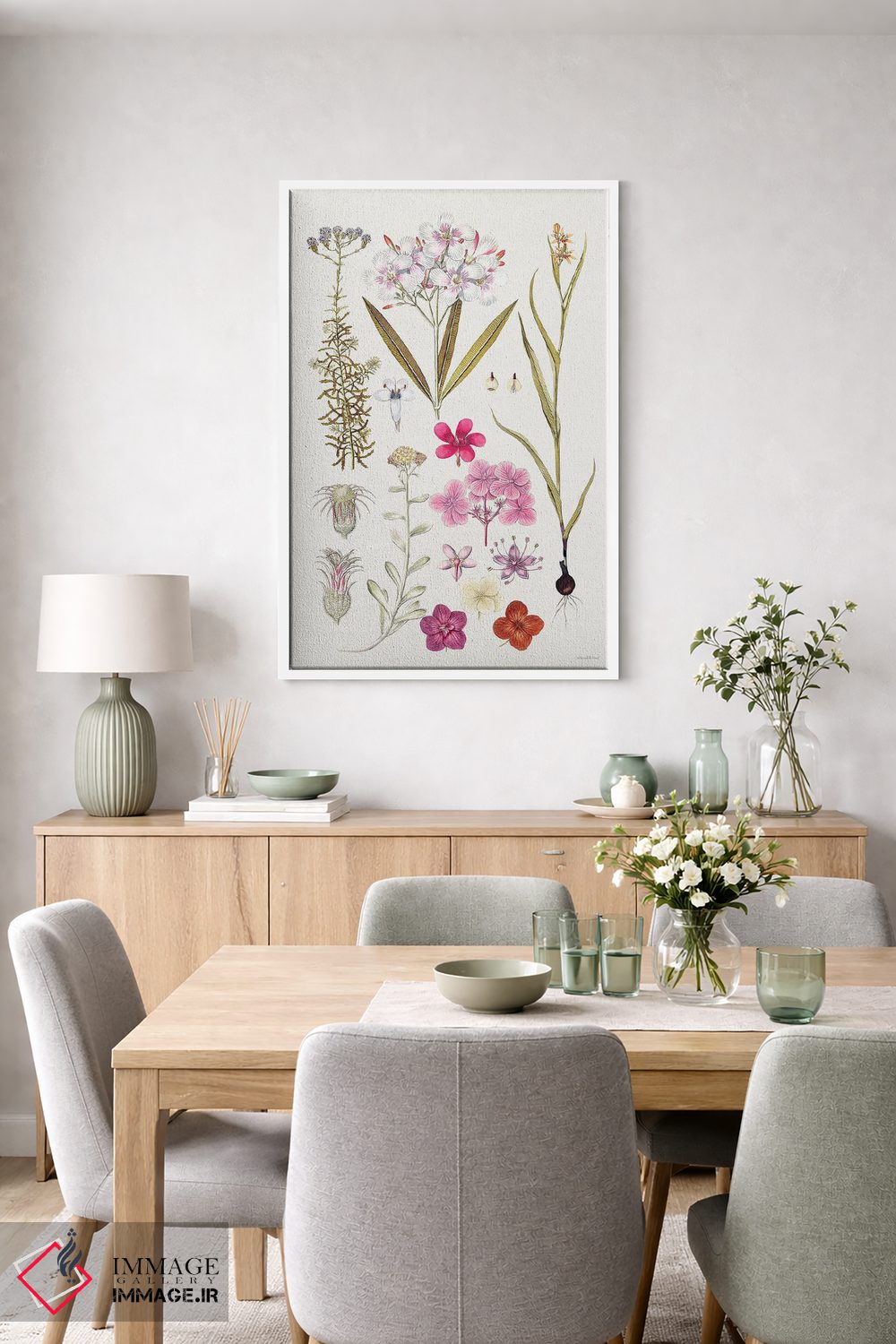 تابلو دکوراتیو مطالعه شکوفه های قدیمی اثر لترد اند لایند - D5W