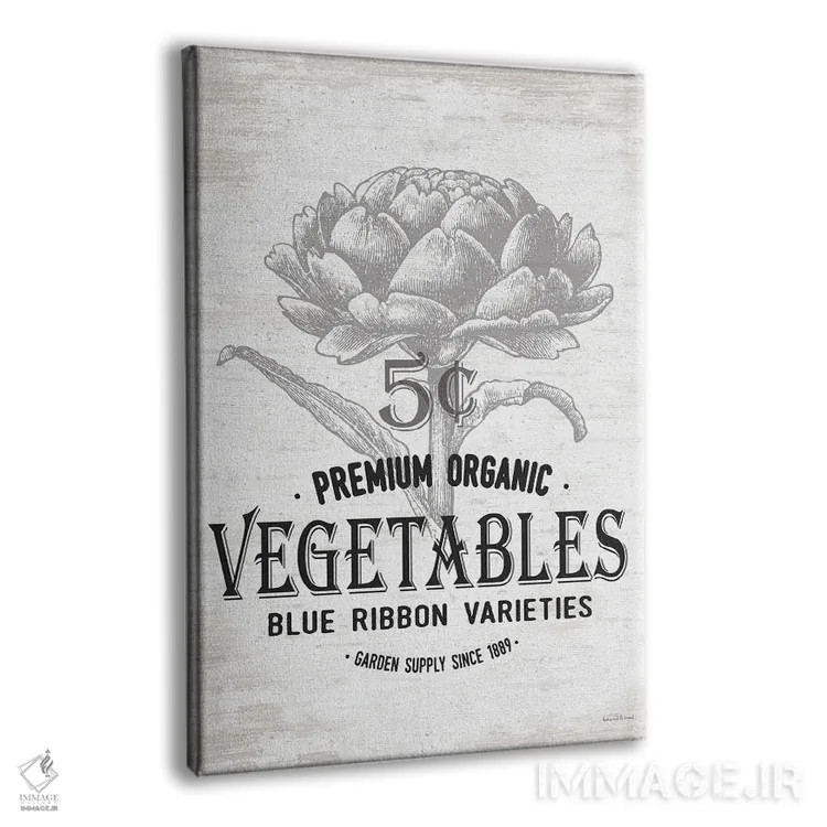 تابلو مدرن سبزیجات اثر لترد اند لایند - نمای پرسپکتیو محصول