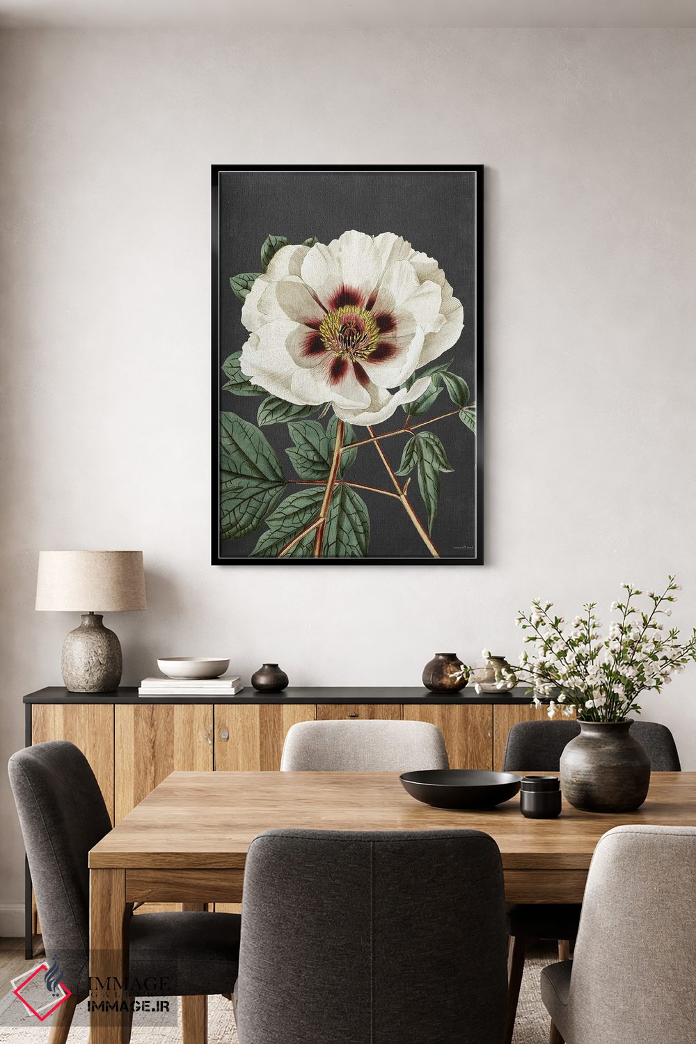 تابلو دکوراتیو رز قدیمی اثر لترد اند لایند - D3B