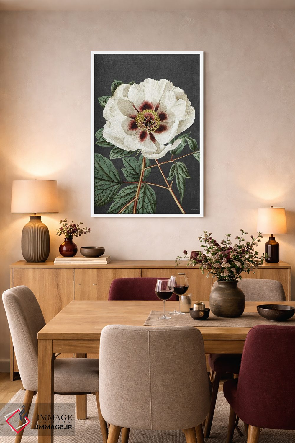 تابلو دکوراتیو رز قدیمی اثر لترد اند لایند - D5W