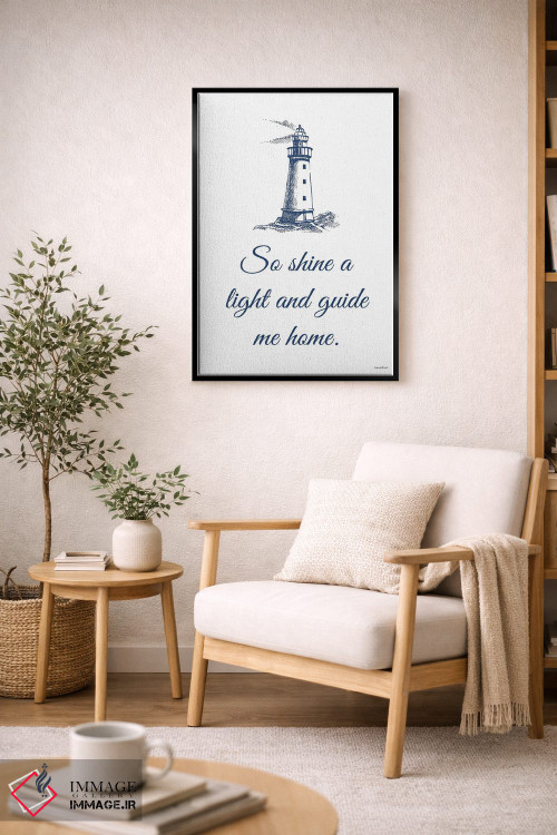 تابلو دکوراتیو مرا به خانه راهنمایی کن اثر لترد اند لایند - D3B