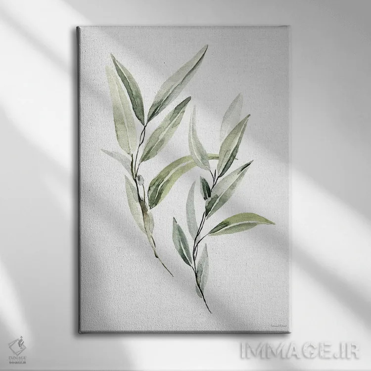 تابلو مینیمال پناهگاه برگدار XI اثر لترد اند لایند - نمای روبهرو روی دیوار