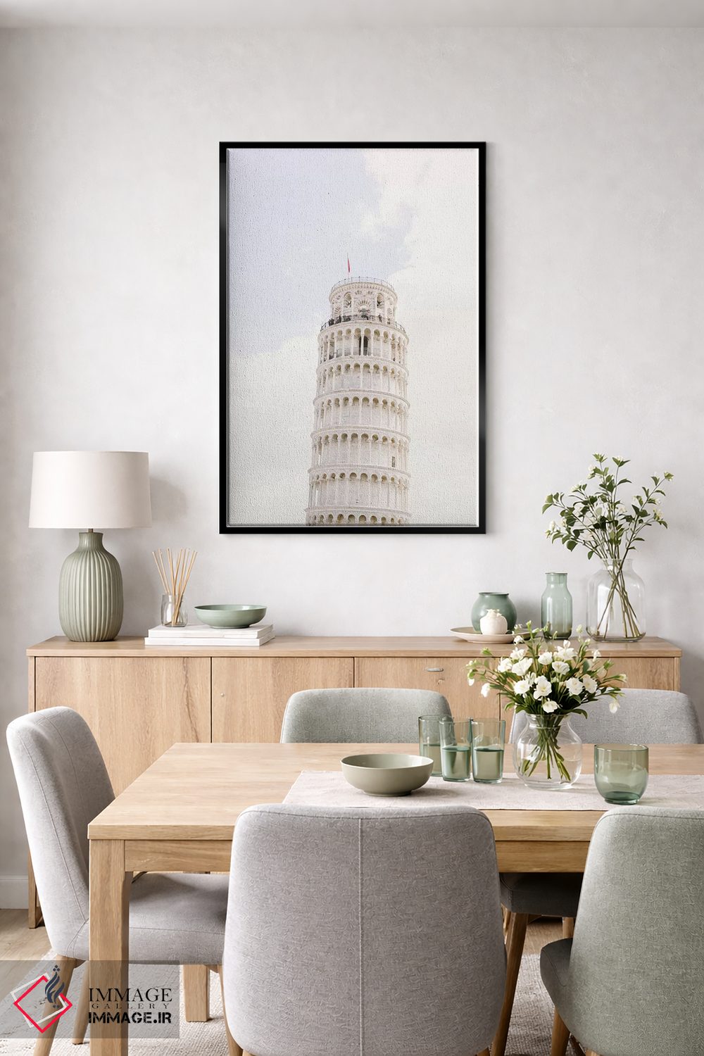 تابلو دکوراتیو Pisa, Italy,برج کج پیزا I، پیزا، ایتالیا اثر لاولی لیتل هوم کو - D6B