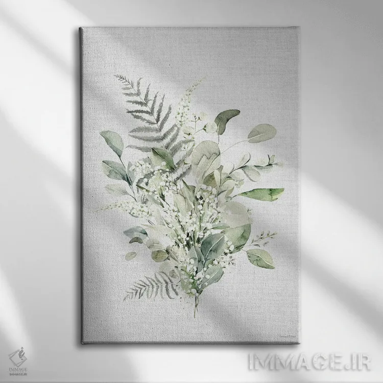 تابلو مینیمال پناهگاه برگدار VII اثر لترد اند لایند - نمای روبهرو روی دیوار