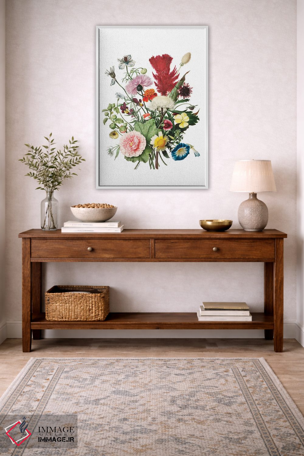 تابلو دکوراتیو گل های شکوفا اثر لترد اند لایند - D2W