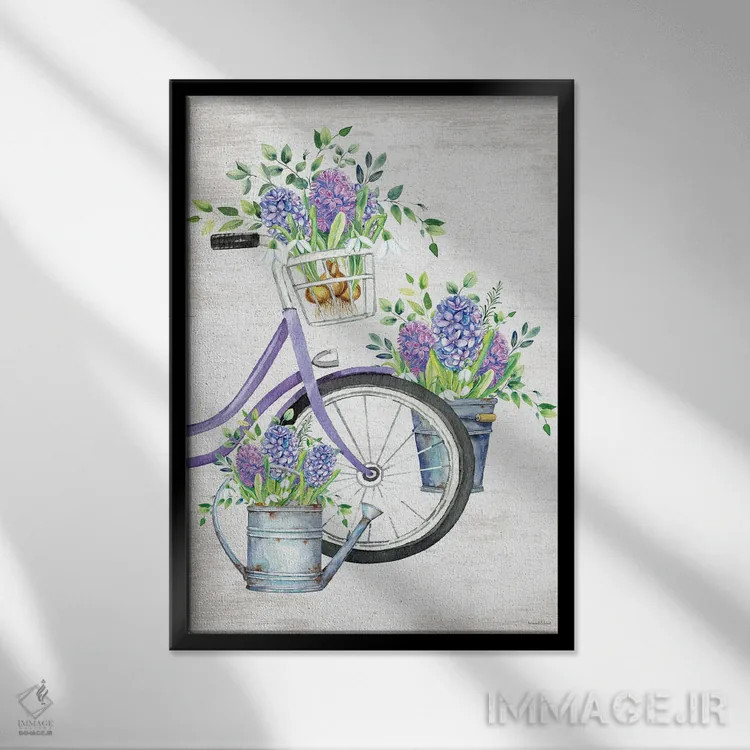 تابلو مدرن برداشت سنبل اثر لترد اند لایند - نمای قابدار مشکی