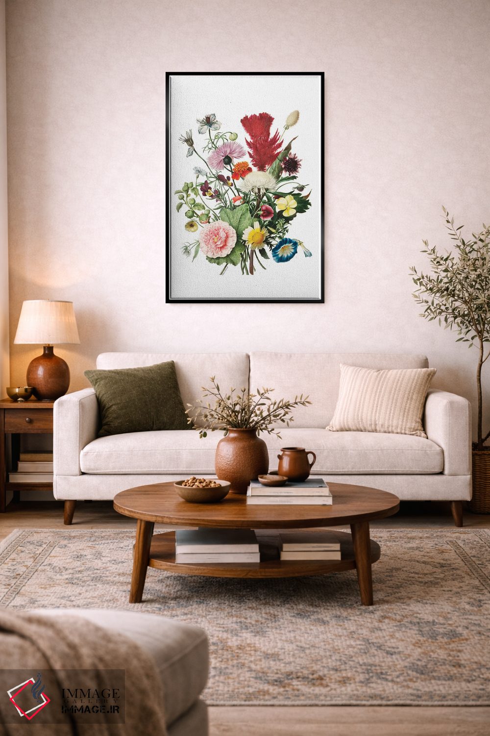 تابلو دکوراتیو گل های شکوفا اثر لترد اند لایند - D4B