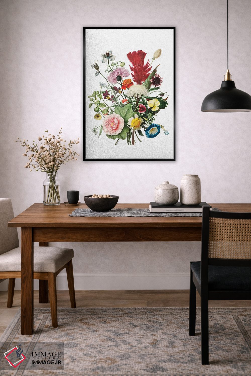 تابلو دکوراتیو گل های شکوفا اثر لترد اند لایند - D5B