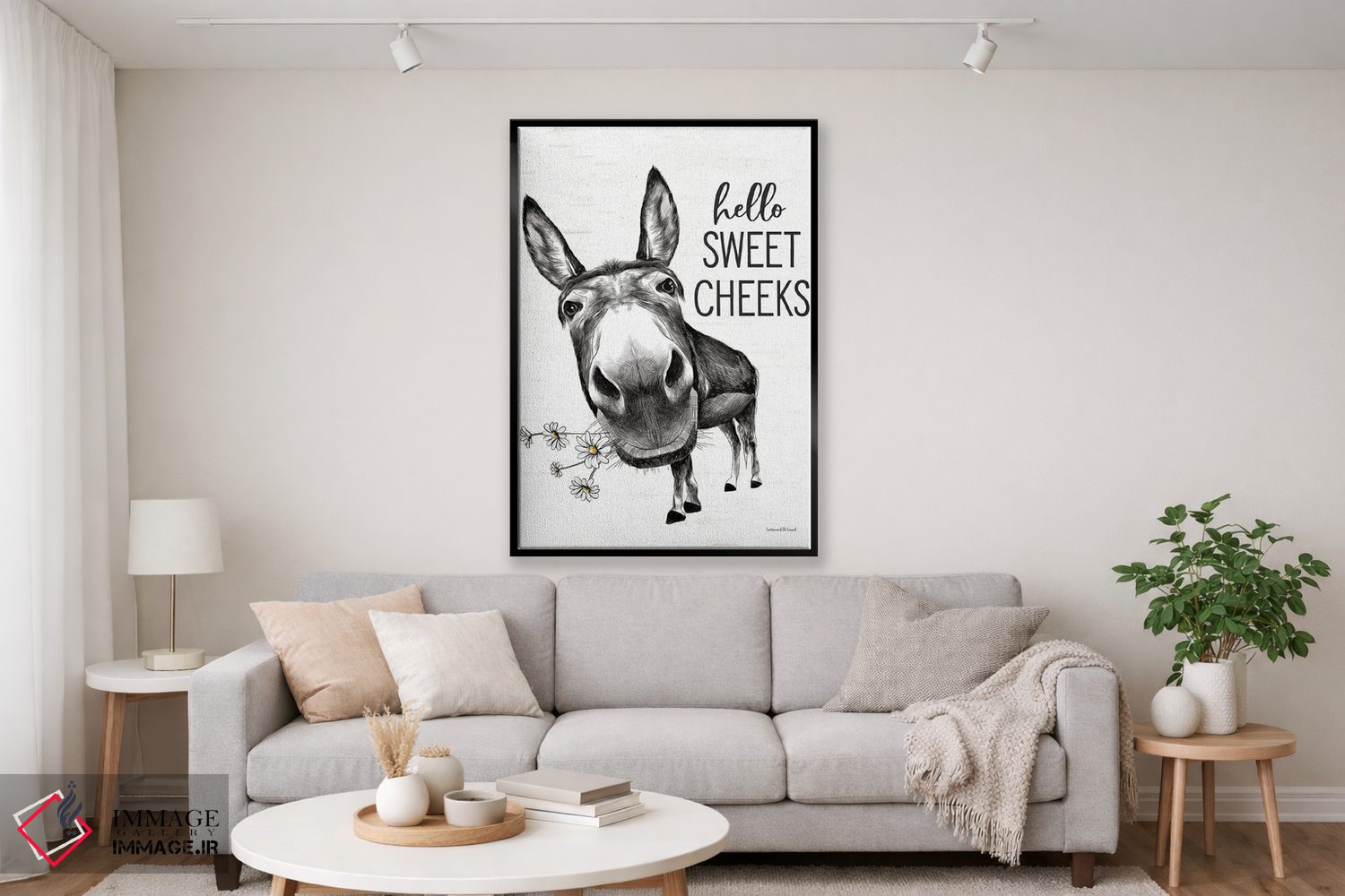 تابلو دکوراتیو سلام به الاغ لپ شیرین اثر لترد اند لایند - D2B