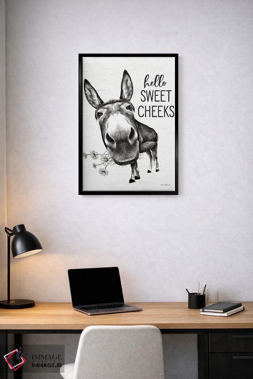 تابلو دکوراتیو سلام به الاغ لپ شیرین اثر لترد اند لایند - D3B